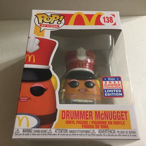 NEW 2021 Funkon McDonalds Ad Icons Drummer McNugget Exclusive Funko Figure #138 - Picture 8 of 8